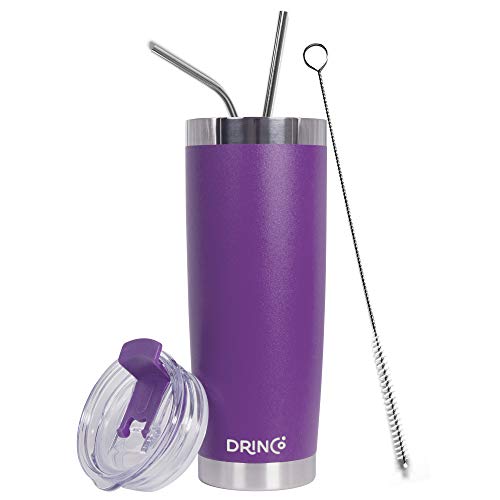 DRINCO - 20 oz Stainless Steel Tumbler | Double Walled Vacuum Insulated Mug