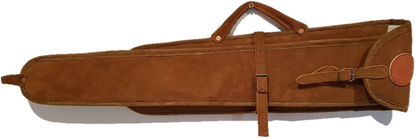 Funda Escopeta Serraje superpuesta y paralela desmontada. Medida Interna de Culata 60 cm Medida Interna de cañon 74cm