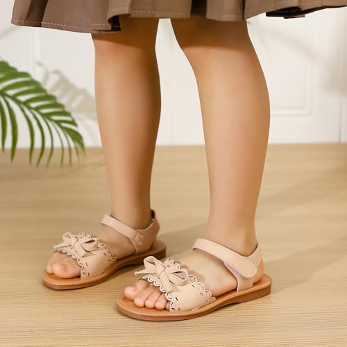 Image of Toddler Girls Sandals Summer Flats Dress Shoes for Baby Little Kids Girl