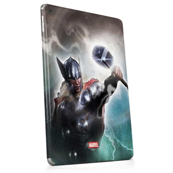 Skinit Decal Tablet Skin Compatible with iPad 9.7in (2017) - Officially Licensed Marvel Thor Mighty Thor Design