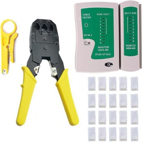 Pense + Tester + 100 Adet RJ45 Network Seti