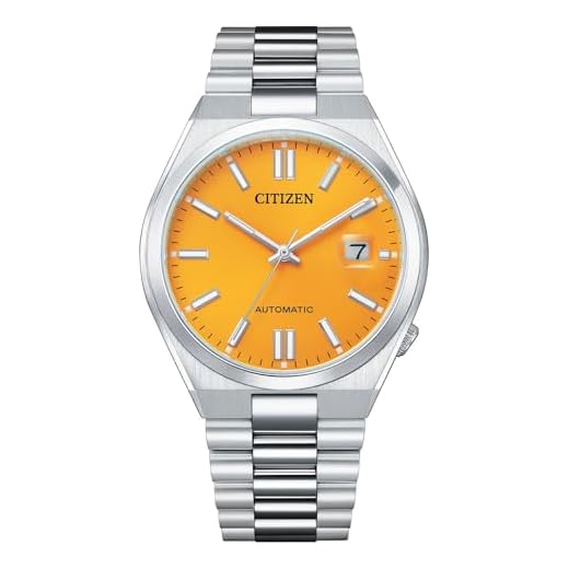 CITIZEN Analoge gele wijzerplaat heren horloge-NJ0150-81Z geel mechanisch geel mechanisch Geel Mechanisch