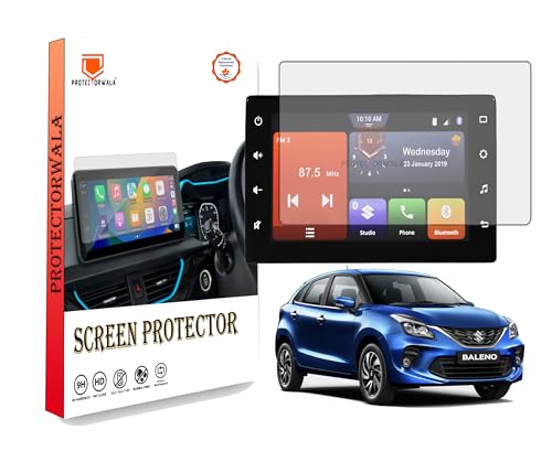 Image of Compatible For MARUTI SUZUKI FRONX Delta Delta plus Zeta 7 Inch Infotainment System Touch Screen Guard Protector Accessories (Clear)