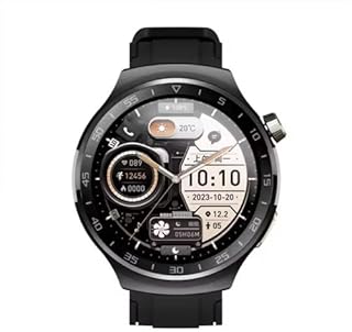 ساعة ذكية WO X16 برو مع مراقب لمعدل ضربات القلب وتتبع اللياقة البدنية بشاشة رقمية من مايو ستور، أسود وفضي (أسود)