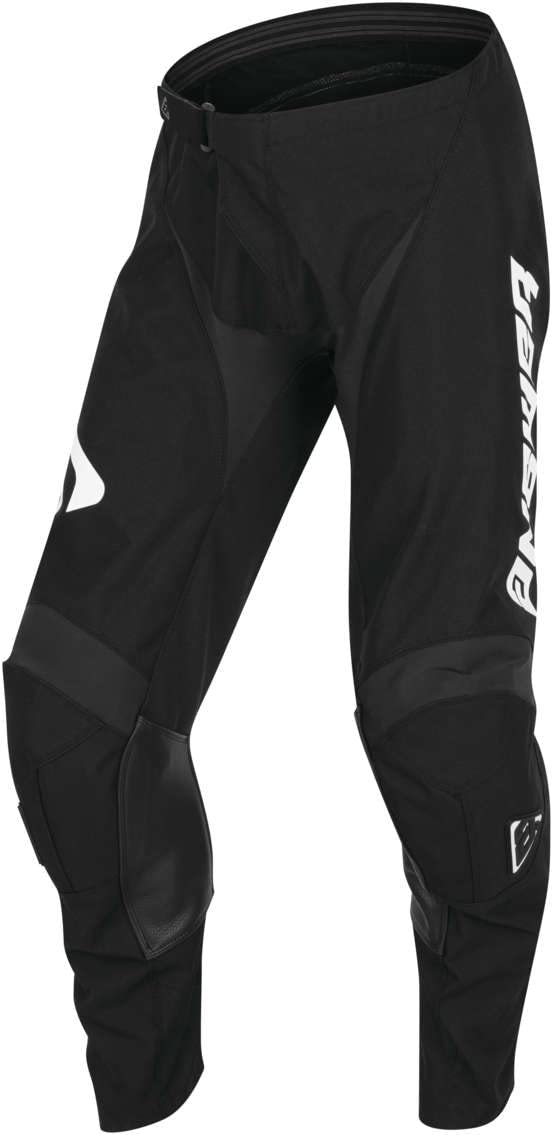 Answer Racing 446505 Men's Arkon Pants, Black/White, Youth 28