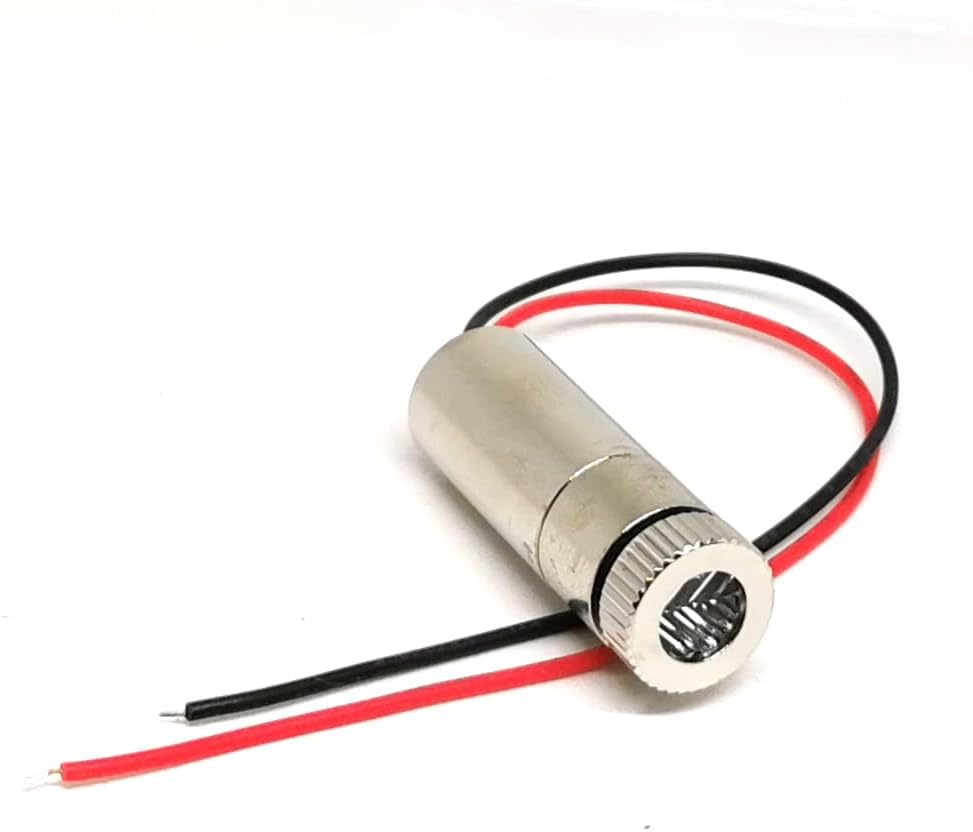 650nm Red Laser Diode Module Laser Level Tool Focusable Line Cross Point Head 3-5V Pack of 4 (Cross)