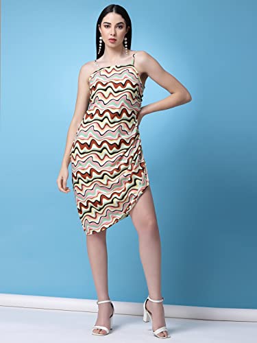 Image of OOMPH! Women's Crepe Sheath Knee-Length Dress