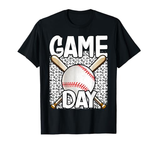 Game Day Baseball Funny Baseball Lovers Softball Life Mom T-Shirt