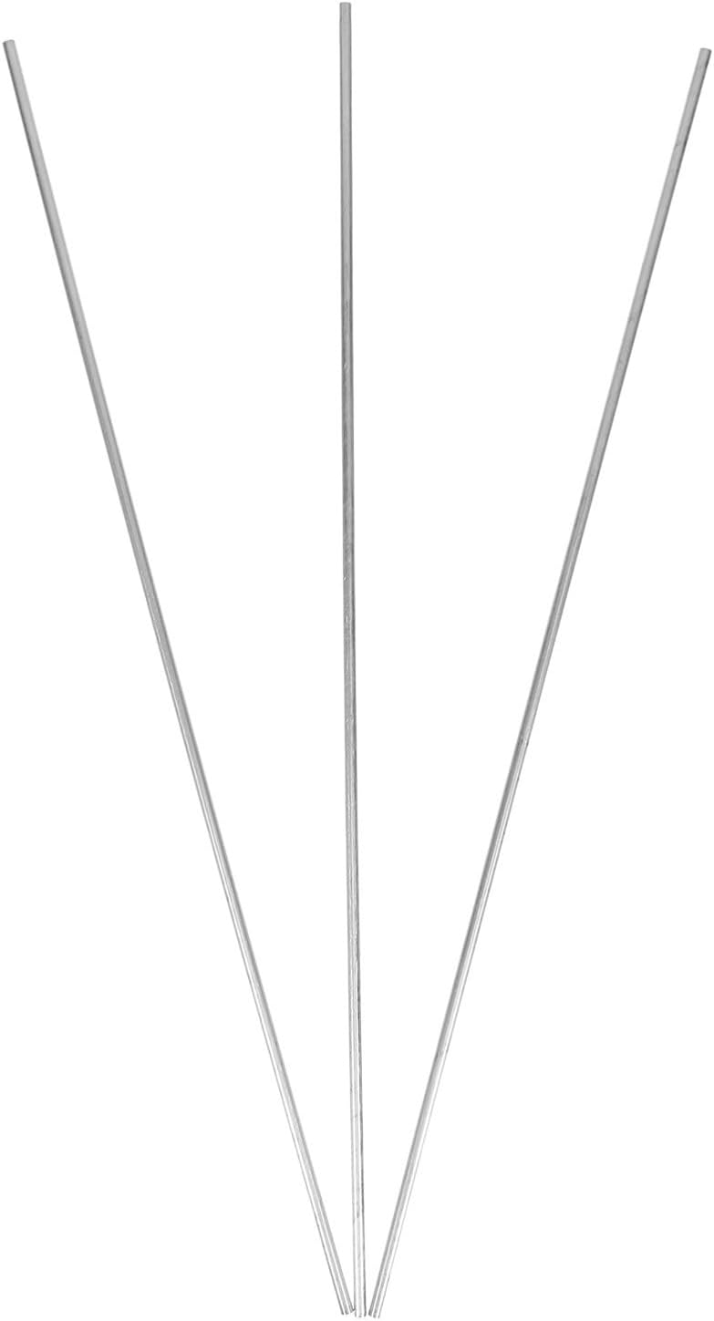 Aluminum round Rods 3mm Diameter 300mm Length 0.5mm Wall Thickness 3pcs Hollowed Aluminum Alloy Tubes for DIY Use and Model Planes Craft Making
