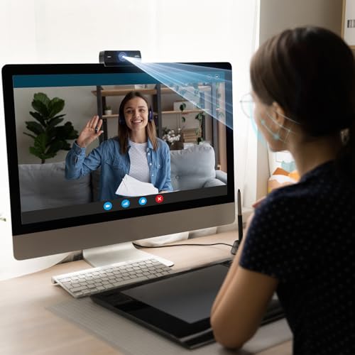 Image of Webcam for PC, HD 1080P USB Plug-and-Play Computer Web Camera, High Definition Webcam for Desktop Laptop, Ideal for Online Class, Video Conference, Live Streaming & Gaming
