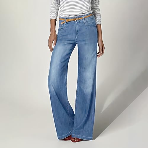 Wide Leg Jeans Woman High Waisted Baggy Jeans Boyfriend Straight Leg Jean Stretchy Bootcut Denim Pants Y2k Streetwear2
