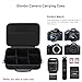 Elonbo Carrying Case for Canon EOS R50/R6 Mark II/R100/R50V /R8/R7/R10/2000D/4000D DSLR Camera/for Sony Alpha 6400 Digital Camera, Hard Travel Bag for Lens and Tripod, Black+Shoulder Strap ﻿