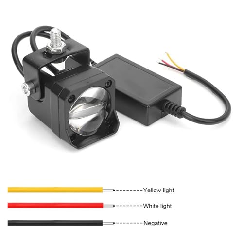 Faros de carretera moto luces antiniebla LED para rutas nocturnas de montaña con niebla 4