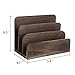 File Holder for Desk,Wood Paper Organizer,Rustic Desk Organizer,Mail Sorter for Desktop,Organizer for Counter,Letter Organizer for Document/Filing/Folders/Paper,Darkbrown