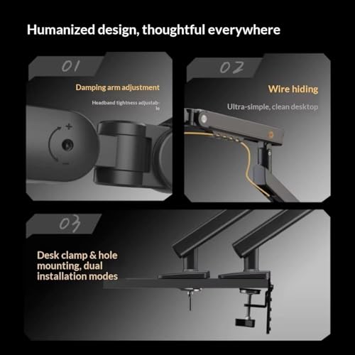 Image of Monitor Spring Arm 360 Degree Movement | 9 Kgs Max Load Capacity | Aluminium (17-32 inch Mechanical Spring Arm)