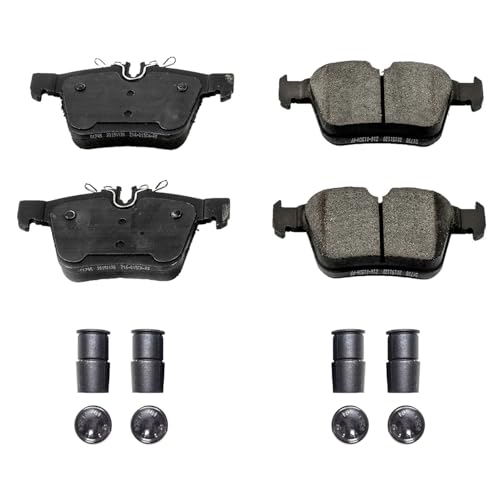 Image of PowerStop Rear Brake Pads for Mercedes-Benz C300 2015-21 |C300 2023 |C350e 2016-18 |C400 2015 - Z17 Ceramic Brake Pads with Installation Hardware, 17-1795