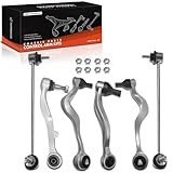 A-Premium 6Pcs Front Suspension Kit, Lower Forward & Rearward Control Arm, Sway Bar Link, Compatible with BMW E60 Series - 525i 2004-2010, 530i 2004-2007, 545i 2004-2005, 550i 2006-2010