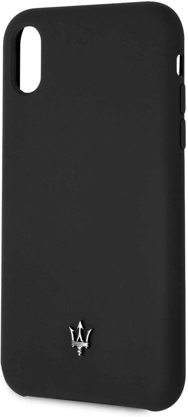 Maserati MAGSIHCI61BK Silicone Hard Case for Apple iPhone Xr - Black