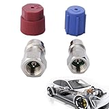AC R134AクイックカプラーアダプターキットR12 R22からR134A高フィットポートレトロフィット| R134Aアダプターエアコンマニホールドフロロンクイックコネクタ変換キットを交換