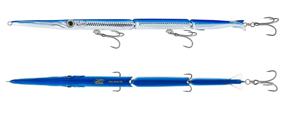 Stylo articulé 210 Jack Fin leurre bleu de Montanari Marco imite parfaitement l'aiguille blessée