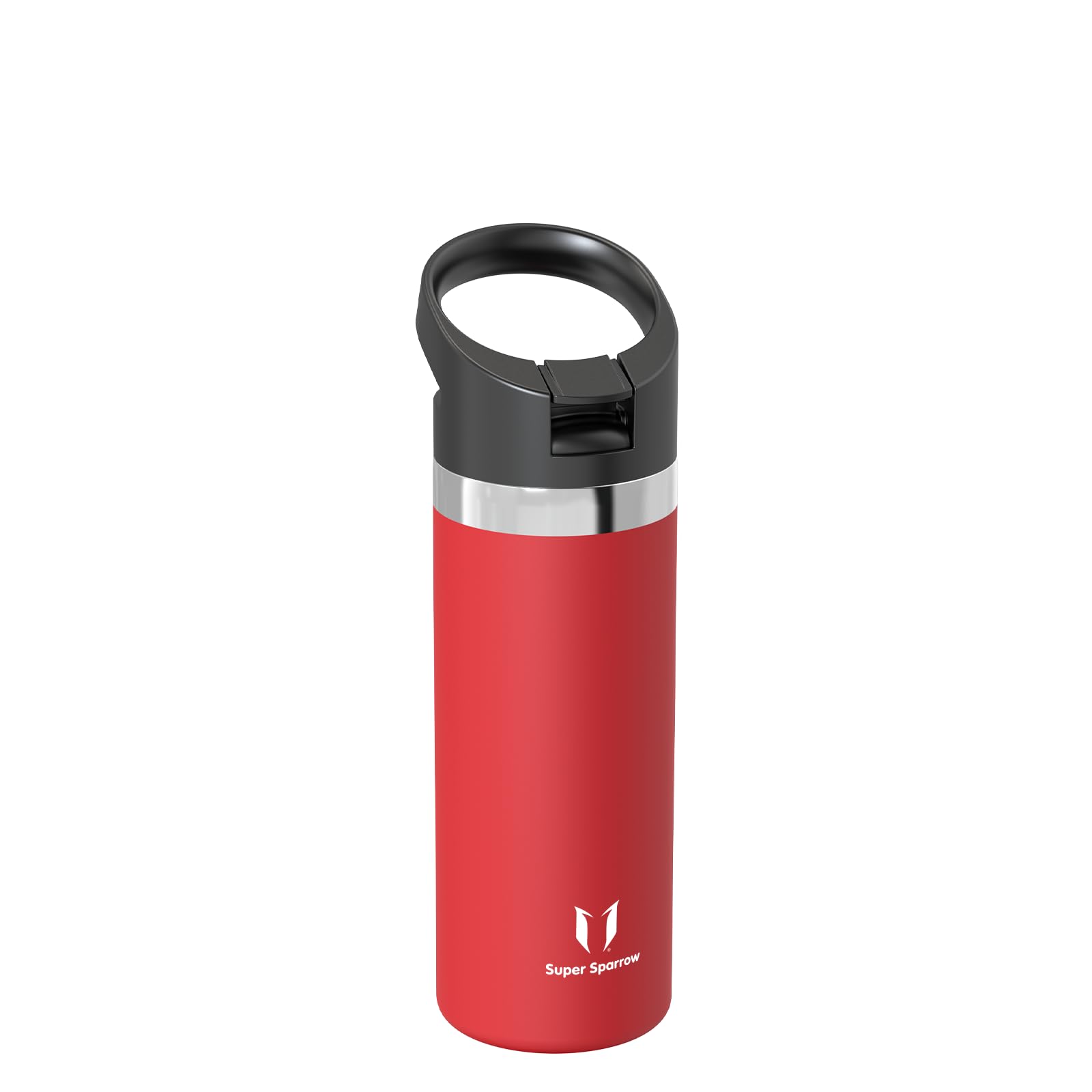 Super Sparrow Borraccia Termica - 500ml, 750ml, 1L - SwivelSip Inox Bottiglia - Senza BPA Borracce Termiche, Borraccia Bambini Ergonomica per Scuola, Sportiva, Bici, Campeggio, Palestra