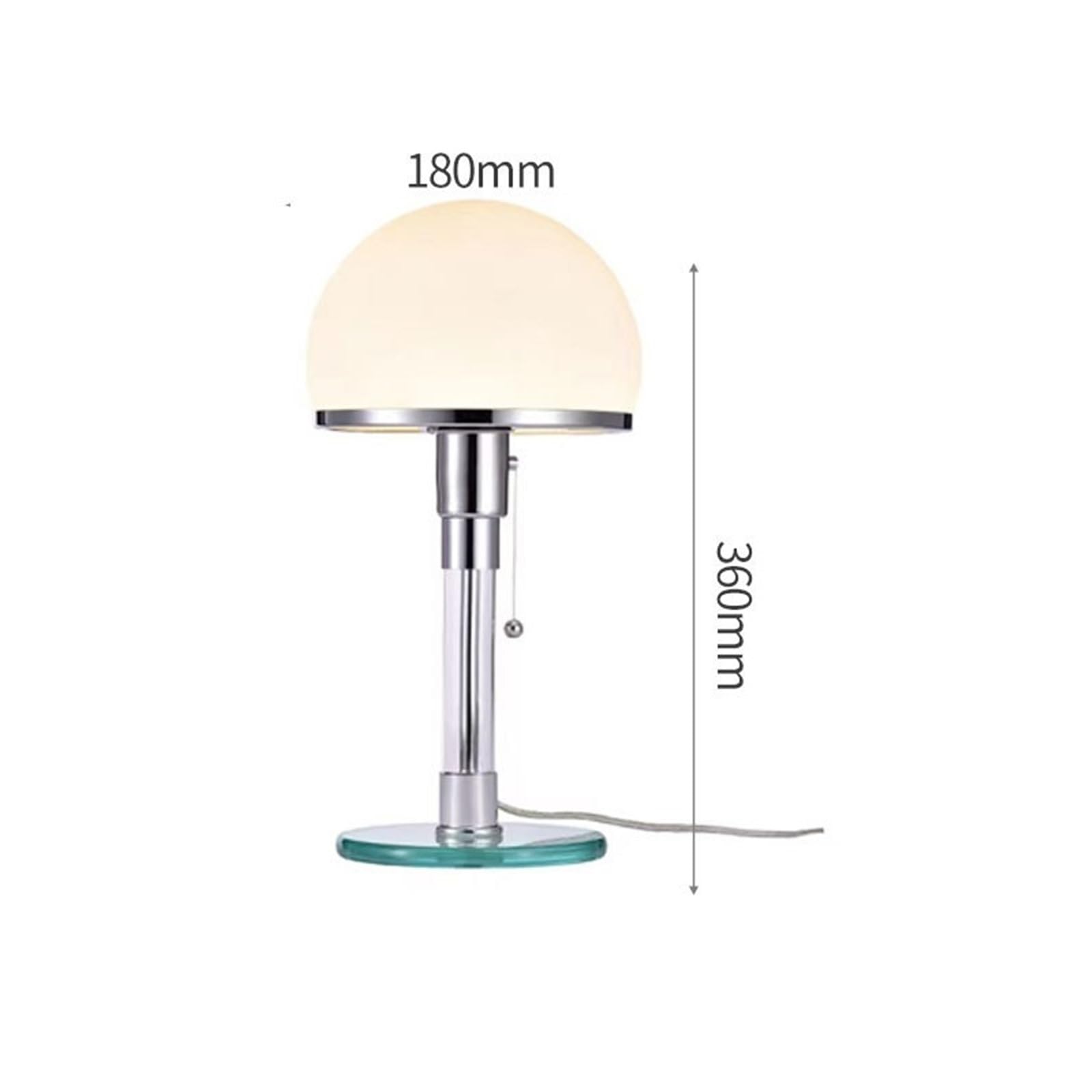 Affascinante Lampada da tavolo in vetro for la lettura sul comodino Arredamento per la casa