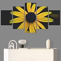 SIGNWIN 5 Panel Canvas Wall Art Flora Snapshot for Home Decorations Ready to Hang - 60