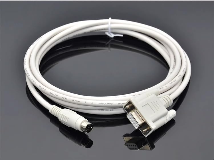 for TP/TH/TG/MD204-XC PLC Communication Cable MD204L OP320-A Text Display and XC Series Connection Cable White Length: 2 Meters