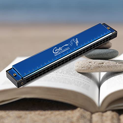 Dégagement Harmonica C 24 Trous Diatonic Dual Tremolo Harmonica avec Etui pour Débutant par Afuaim (Bleu) - Les Beatles, Paul McCartney, John Lennon, RIngo Starr, George Harrison Dégagement Harmonica C 24 Trous Diatonic Dual Tremolo Harmonica avec Etui pour Débutant par Afuaim (Bleu) – Image 6