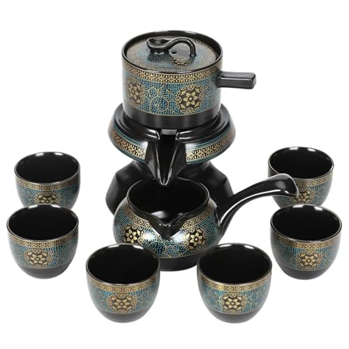 Juego de té kungfu semi-automático rotativo para regalos de negocios 2