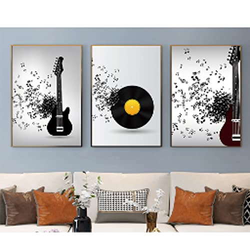 Toile art abstrait musique moderne pour un salon ou bureau contemporain