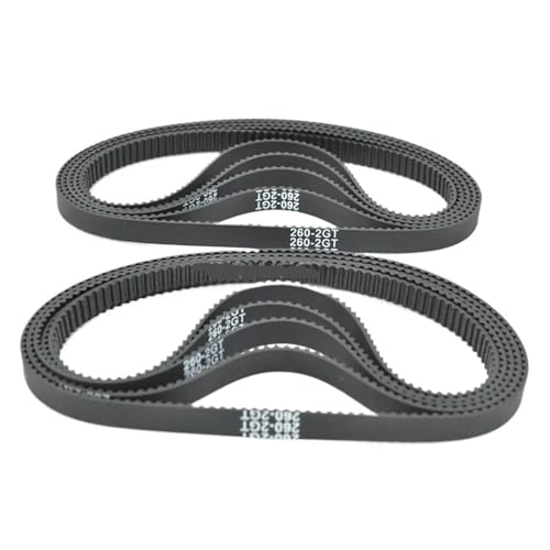 Courroie fermée 2GT 264 mm pour éliminer les vibrations et sauts de dents