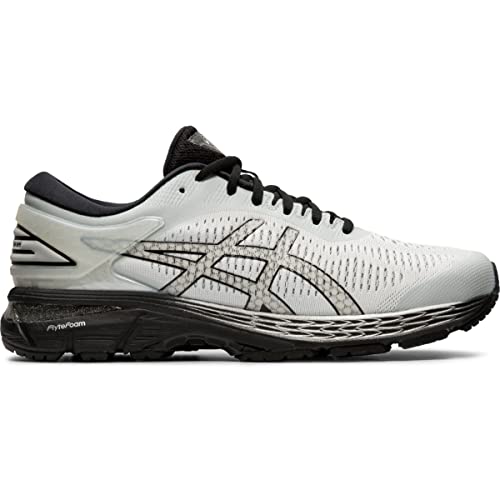ASICS Men's Gel-Kayano 25 Running Shoes, 12, Glacier Grey/Black