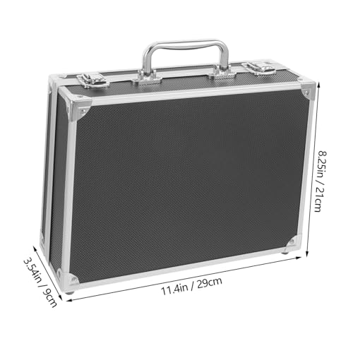 Electrician Tool Bag Aluminum Case Men Hard Briefcase Case Sponge Lining Tool Boxes2