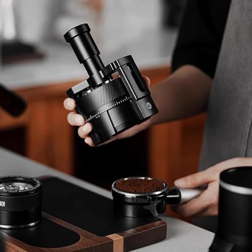 Distributore di Polvere per Espresso con 14 Aghi, profondità Regolabile 20-30 mm, Adatto a portafiltri da 58 mm, Miscelatore per caffè da Barista