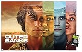 Trends International Netflix Outer Banks - Faces Wall Poster, 22.37" x 34.00", Poster & Push Pin Bundle