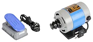 SPAN Mini Super AC/DC 1/12 HP motor with carbon for Full Shuttle Machines (Blue)