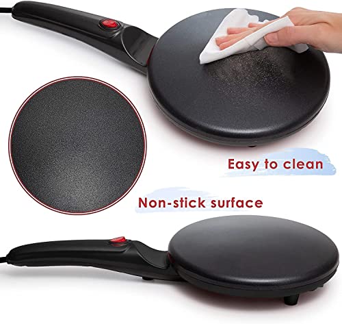 Image of Electric Griddle Crepe Maker Hot Plate Cooktop Non-stick Coating Automatic Temperature Control, Dosa Maker, Dhosa, Fully automatic pancake pan (220V-240V, 900W)