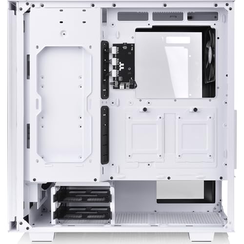 Thermaltake V350 TG ARGB Air Snow White | Châssis PC | Boîtier Moyen ATX-Tour | Verre trempé 4 mm | 4 Ventilateurs y Compris | Blanc