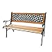 Panchina da giardino ROMBO in legno, ghisa ed ABS - 3