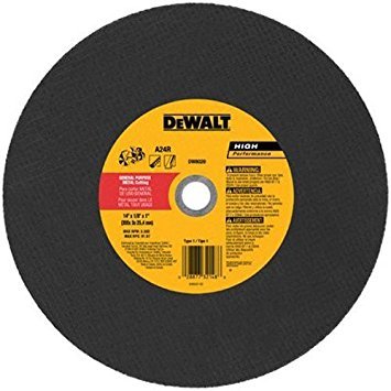 DeWalt DW8020 14インチ x 5/32インチ x 1インチ 金属切削 高速カットオフホイール