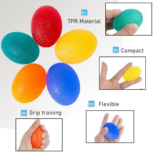 TRKETK 5 Pezzi Pallina Terapia Mano Palline per