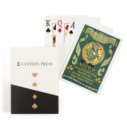 Lantern Press Baraja de 52 cartas tamaño poker vintage