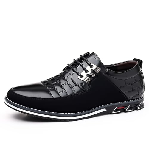 Mens Dress Shoes Fashion Business Casual Shoes Flats Sneakers Lace-up Formal Walking Shoes Wedding Shoes for Male2