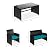 Best Choice Products 4-Piece Outdoor Wicker Patio Conversation Furniture Set for Backyard w/Coffee Table, Seat Cushions - Black/Teal