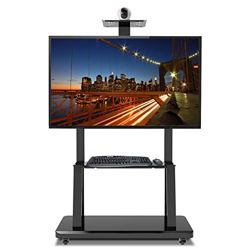 Soporte rodante para TV pesado universal, negro, 32-70 pulg.