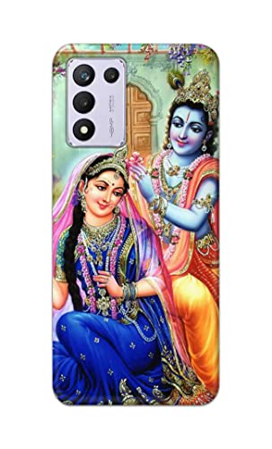 Image of Printed Hard Back Cover Case for Realme 9 5G Speed Edition | Realme 9 5G SE | Realme 9 SE 5G Back Cover (Radha Krishna) -1803