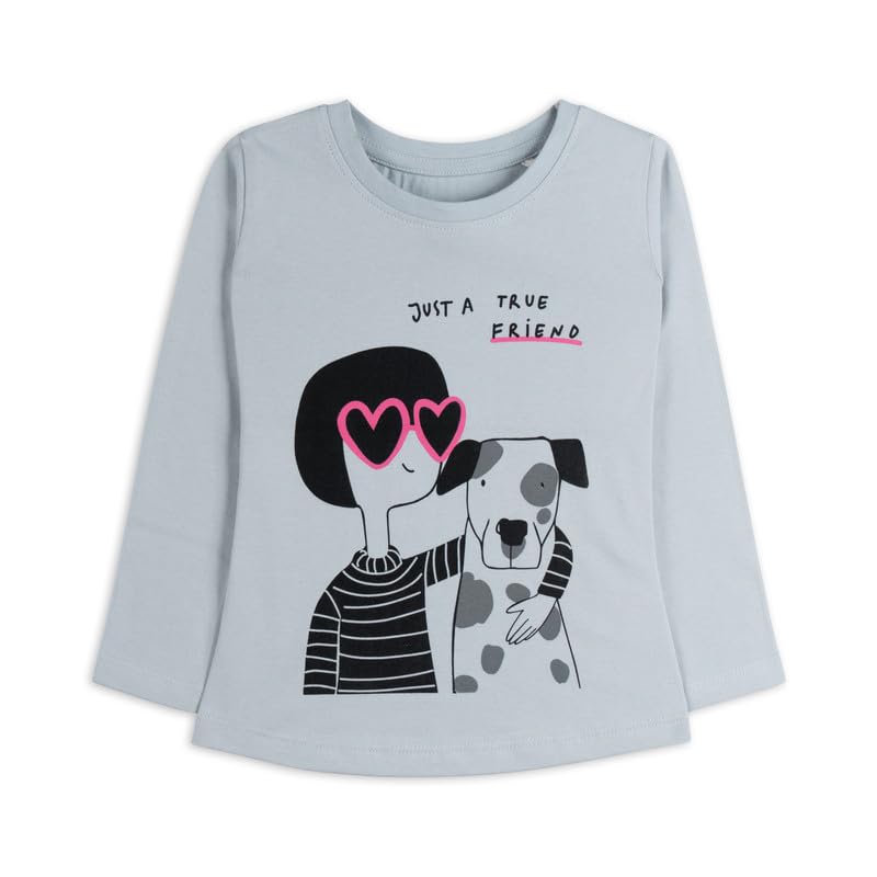 Image of Real Basics Girls Regular Fit Full Sleeves Tshirt (Pack of 2)