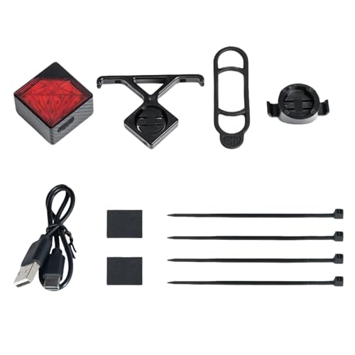 Luz trasera para bicicleta, 4 modos, impermeable, recargable por USB, luz de freno de bicicleta, para camping, hogar, pesca, trabajo, viajes, supervivencia, senderismo, patio, camino, montaña
