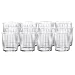 Bormioli Rocco Exclusiva - 12 Oz. Negroni Tumblers, Set of 12 - Elegant Ribbed Drinking Glasses, For Water, Juice, Beer, Cocktail, and Iced Coffee - Made in Italy, Dishwasher Safe Bormioli Rocco Exclusiva 12 Oz Negroni Tumblers Set of 12 Elegant Ribbed Drinking Glasses For Water Juice Beer Cocktail and Iced Coffee Made in Italy Dishwasher Safe